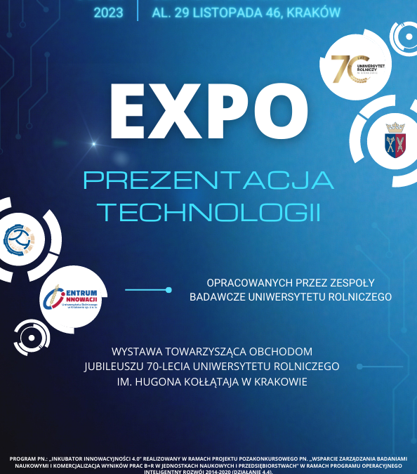 Wystawa wynalazków EXPO podczas Jubileuszu 70-lecia Uniwersytetu Rolniczego w Krakowie